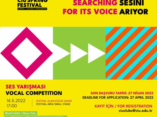 Call for singer - vocal competition- S
